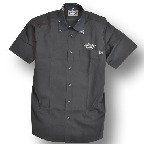 【OG CLASSIX/オージークラシックス】CROSS COLLAR SHORT  SLEEVE SHIRT【ブロード】【クロス】【シャツ】【半袖】
