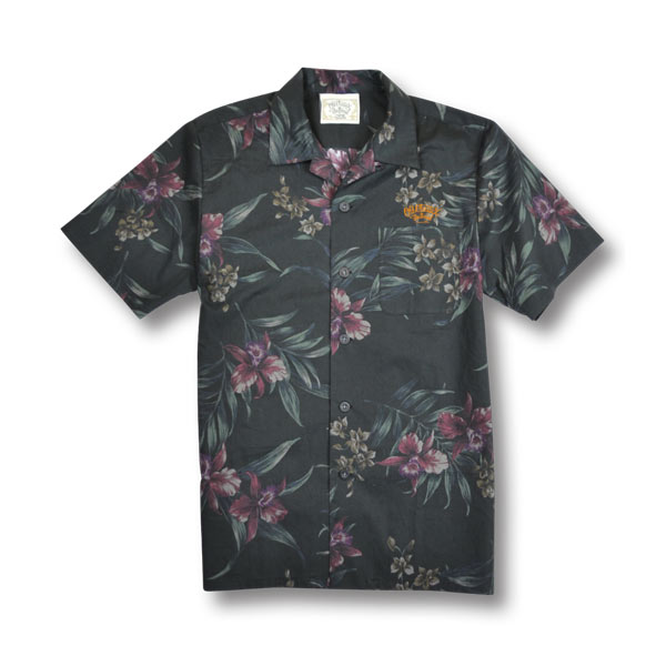 【OG CLASSIX/オージークラシックス】DARK ALOHA OPEN SHIRT【アロハ】【ボタニカル柄】【シャツ】【半袖】