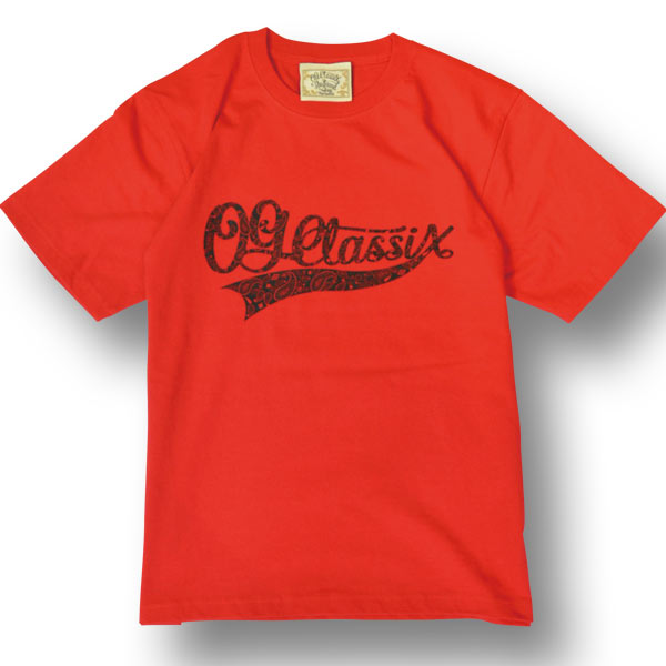 【OG CLASSIX/オージークラシックス】PAISLEY BASEBALL TEE【Tシャツ】【6.2oz】【ペイズリー】【バンダナ】【ベースボール】