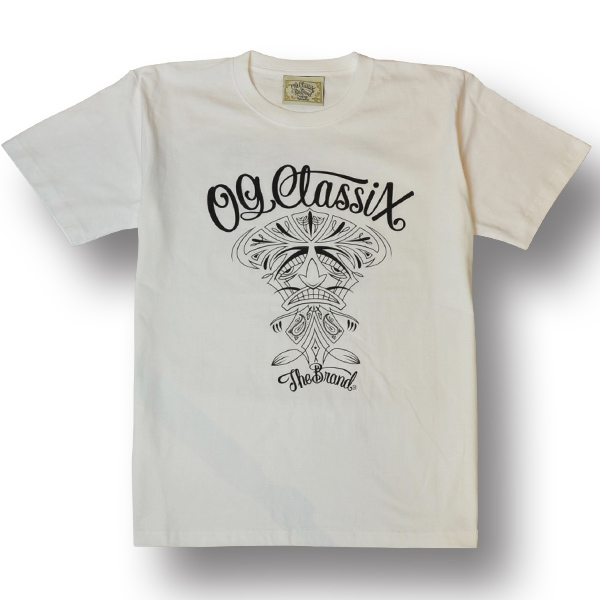 【OG CLASSIX/オージークラシックス】TIKI CLASSIX TEE【Tシャツ】【6.2oz】【TIKI】【ピンスト】