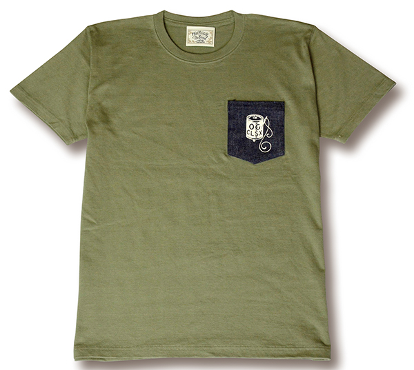 【OG CLASSIX/オージークラシックス】OKAYAMA-DENIM POCKET TEE【Tシャツ】【7.1oz】【ポケット】【デニム】