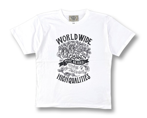 【OG CLASSIX/オージークラシックス】WORLD QUALITIES 6.2oz.TEE【Tシャツ】【6.2oz】
