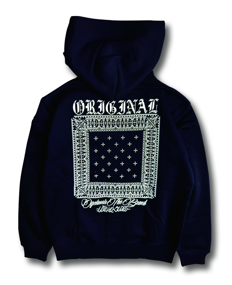 【OG CLASSIX/オージークラシックス】CROSS BANDANA 10.0oz. ZIP HOOD(裏起毛) 【ジップフード】【パーカー】【裏起毛】【10オンス】