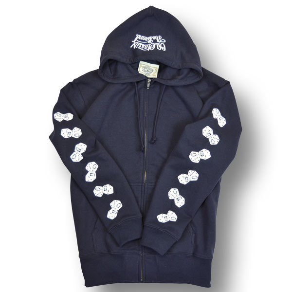 【OG CLASSIX/オージークラシックス】DICE LINE ZIP HOOD【ジップフード】【パーカー】【ダイス】【サイコロ】