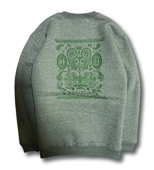 【OG CLASSIX/オージークラシックス】OG PAISLEY 10.0oz. CREW NECK SWEAT (裏起毛)【クルーネック】【スウェット】【裏起毛】【10オンス】【ペイズリー】