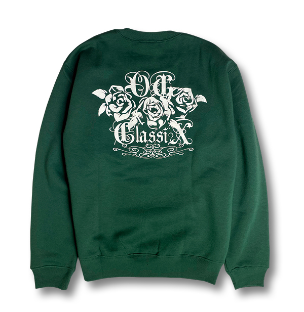 【OG CLASSIX/オージークラシックス】OG ROSE 10.0oz. C/N SWEAT(裏起毛)【クルーネック】【スウェット】【裏起毛】【10オンス】