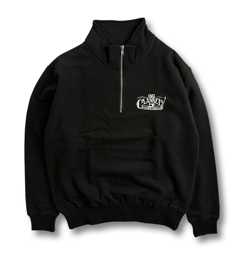2colors【OG CLASSIX/オージークラシックス】OLD MACHINE 10.0oz. HALF ZIP SWEAT【スウェット】【裏毛】