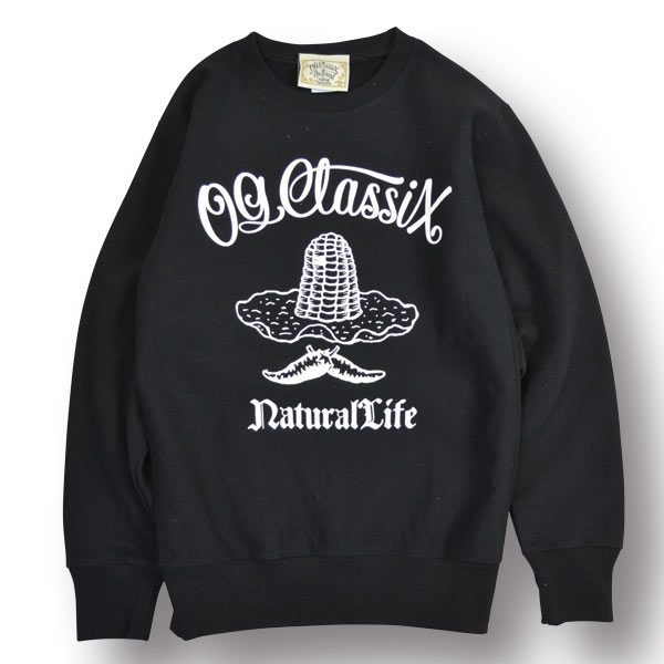 【OG CLASSIX/オージークラシックス】NATURAL LIFE SWEAT SHIRT【スウェット】【パーカー】【裏起毛】【12オンス】