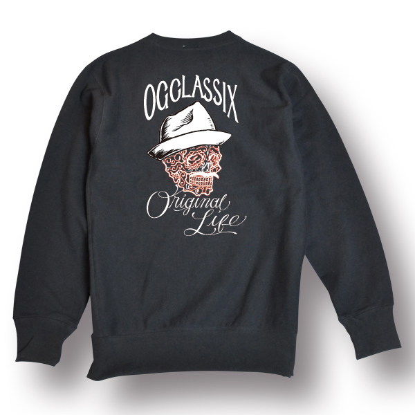 【OG CLASSIX/オージークラシックス】ORIGINAL LIFE CREW SWEAT【スウェット】【トレーナー】【クルーネック】【裏起毛】【12オンス】