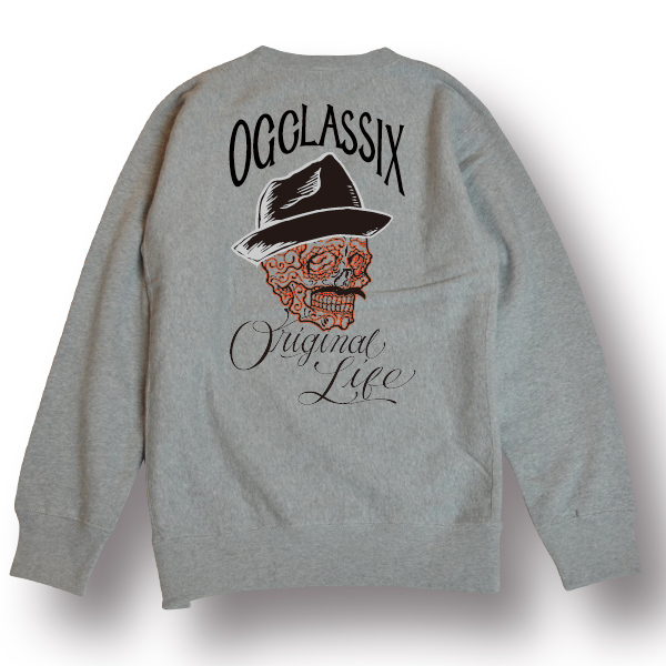【OG CLASSIX/オージークラシックス】ORIGINAL LIFE CREW SWEAT【スウェット】【トレーナー】【クルーネック】【裏起毛】【12オンス】