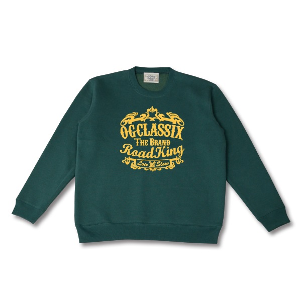 【OG CLASSIX/オージークラシックス】ROAD KING 10oz. CREW NECK SWEAT 裏起毛【クルーネック】【スウェット】【裏起毛】【10オンス】