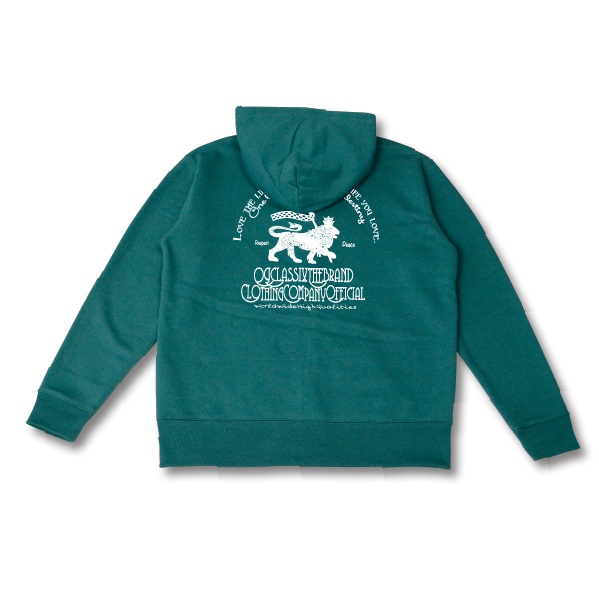 【OG CLASSIX/オージークラシックス】LOVE THE LION 10oz. ZIP HOOD 裏起毛【ジップフード】【パーカー】【裏起毛】【10オンス】