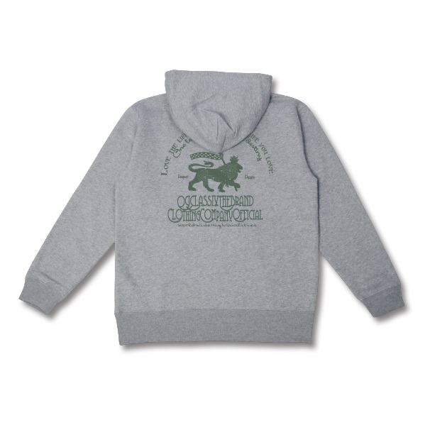 【OG CLASSIX/オージークラシックス】LOVE THE LION 10oz. ZIP HOOD 裏起毛【ジップフード】【パーカー】【裏起毛】【10オンス】
