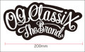【メール便可】【OG CLASSIX】【オージークラシックス】OG THE BRAND STICKER(L)【ステッカー】