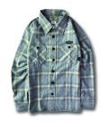 【OG CLASSIX/オージークラシックス】30TWILL OMBRE FLANNEL SHIRTS【ネルシャツ】【長袖】【フランネルシャツ】【日本製】【国産】