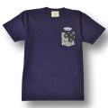 【OG CLASSIX/オージークラシックス】POCKET BANADANA TEE【Tシャツ】【7.1oz】【ペイズリー】【ポケット】【バンダナ】【ネイビー】【NVY】