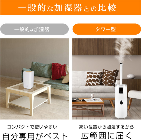 1年保証 加湿器 超音波 大容量 オフィス 17L 22畳 UV-C除菌 上から給水