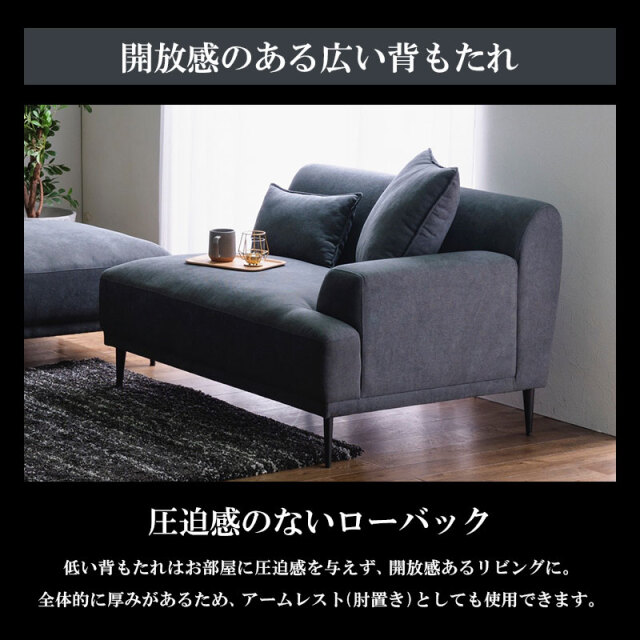 ソファ カウチソファー ソファー 肘あり クッション付き スチール脚