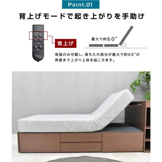 介護や家庭に｜電動マットレス・2モーター・直置き 快適設計