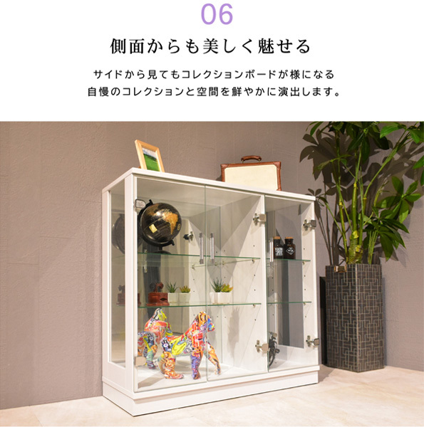 送料無料 おしゃれ コレクションケース コレクション ロータイプ