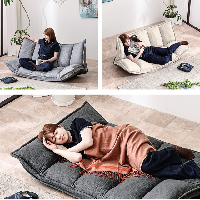 ローソファー ソファー ソファ 2人掛け 座椅子 ソファーベッド 二人  