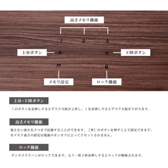 電動昇降デスク シアン