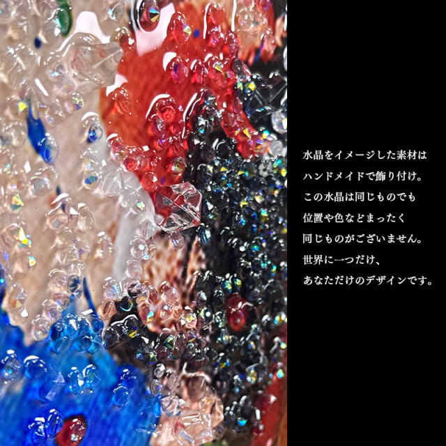 水晶パネル アートパネル 60×80cm ポップアート 金フレーム付き