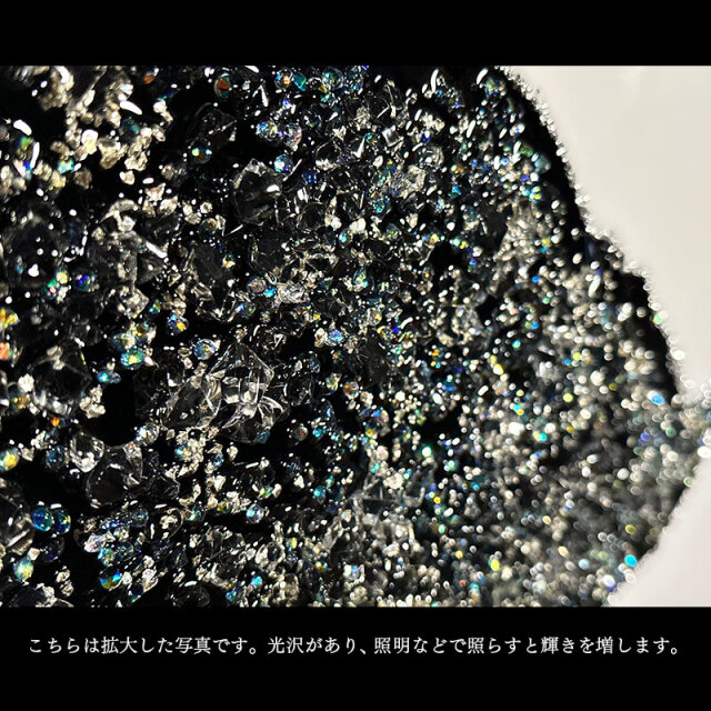 水晶パネル アートパネル 60×80cm 黒フレーム付き 偉人 オードリー