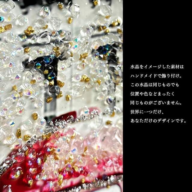 水晶パネル アートパネル 60×80cm 街並み 金フレーム付き