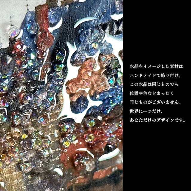 水晶パネル アートパネル 62×82cm 名画 デルフトの眺望 フレーム付き 