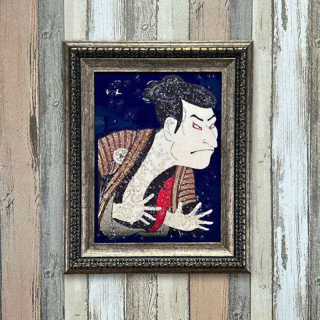 水晶絵　TOKYO　東京　日本　JAPAN　アート　アートパネル　絵画　額　看板 アートパネル 60×80 水晶絵 XG2096 風水 並木道 金運 壁掛け