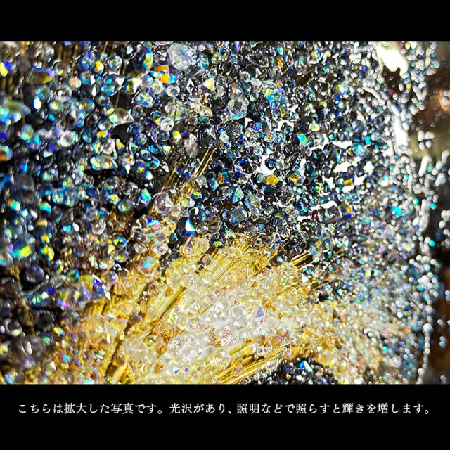 水晶パネル アートパネル 　80×80cm クリスタルピクチャー 水晶パネル アートパネル 80×80cm ポップアート 金フレーム付き