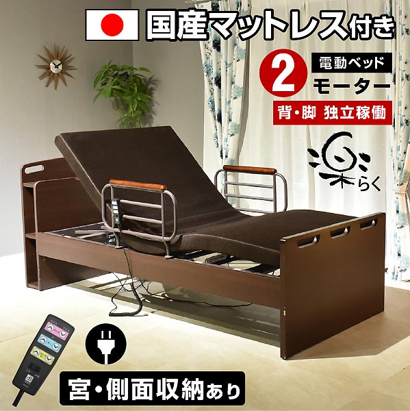 電動 2モーター 楽 らく (シングル) -ART 【非課税】