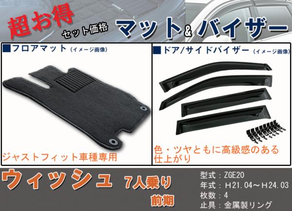 フロアマット、バイザー