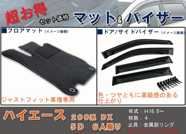 フロアマット、バイザー