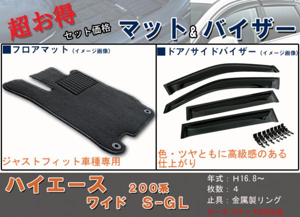 フロアマット、バイザー