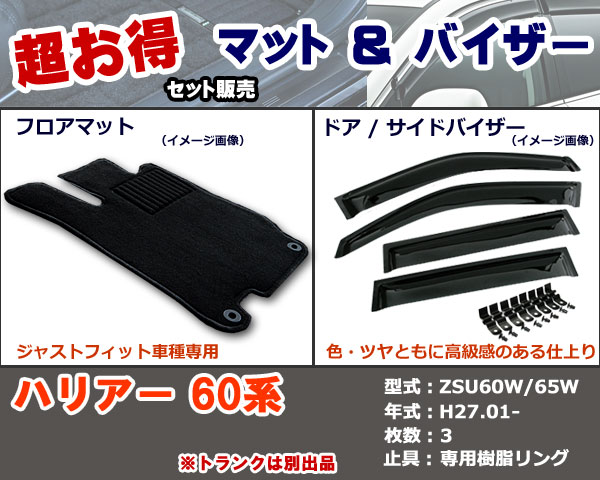 フロアマット、バイザー