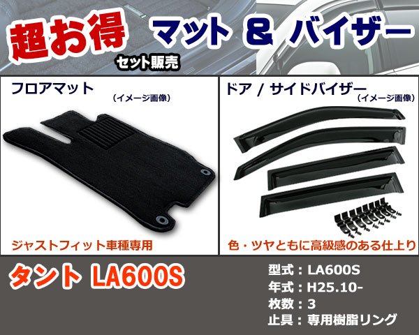 フロアマット、バイザー