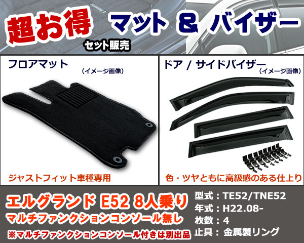 フロアマット、バイザー