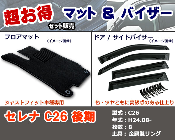 フロアマット、バイザー