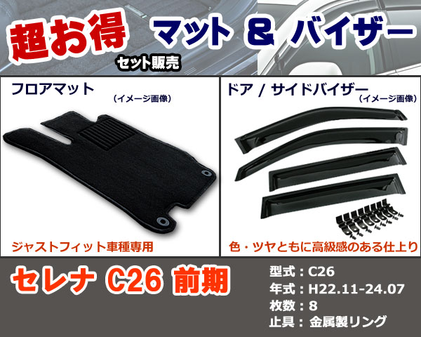 フロアマット、バイザー