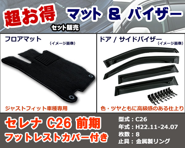 フロアマット、バイザー