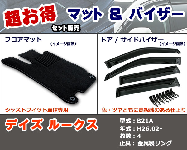 フロアマット、バイザー