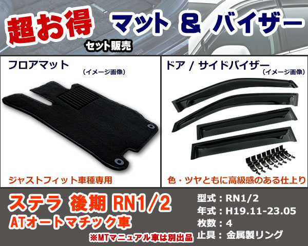 フロアマット、バイザー