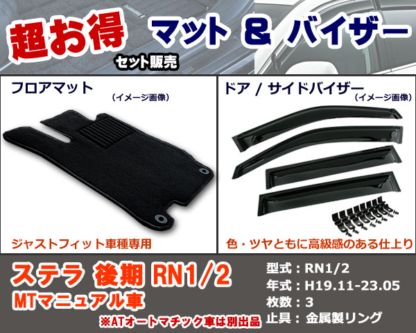 フロアマット、バイザー