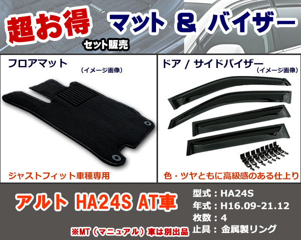 フロアマット、バイザー