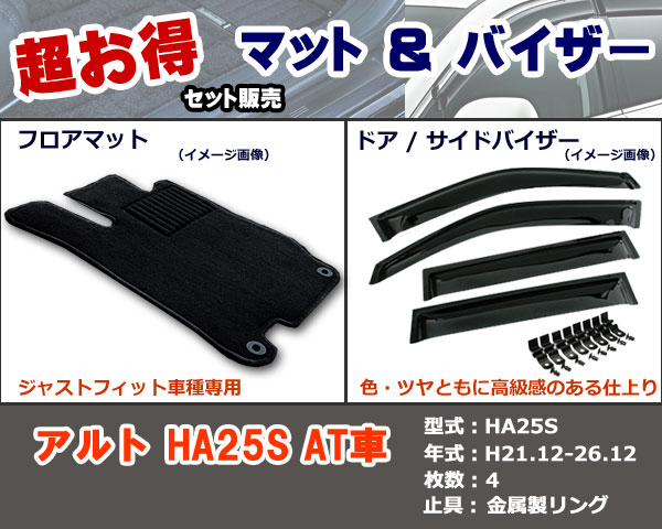 フロアマット、バイザー