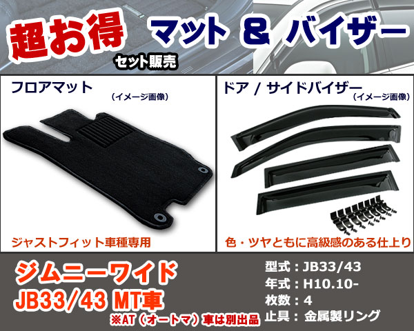 フロアマット、バイザー