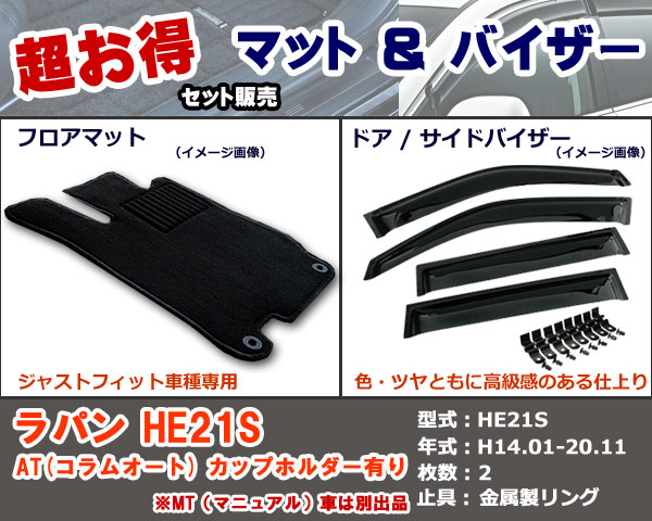 フロアマット、バイザー