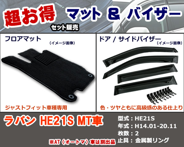 フロアマット、バイザー